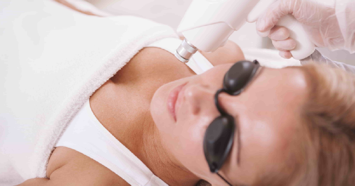 Woman undergoing Pigmented Lesion Reduction in Forest Hills, NY from Professional